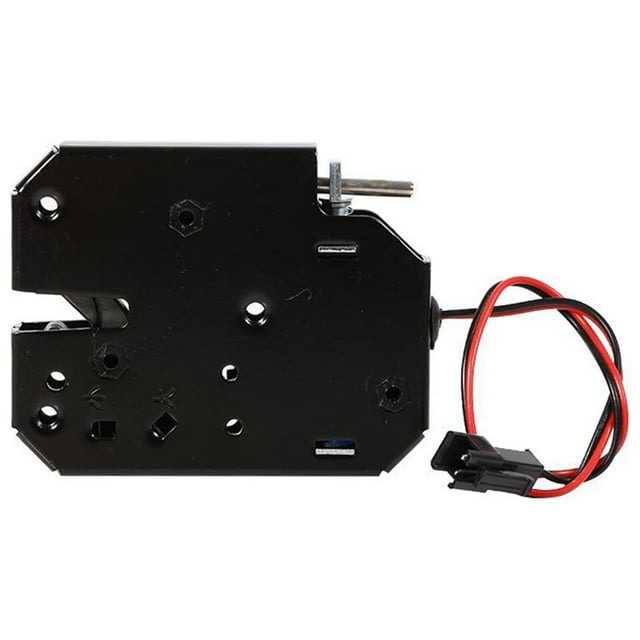 DC 12V 2A Electric Lock Multifunctional Electromagnetic Electric Control Cabinet Drawer Lockers Lock Latch Carbon Steel Black