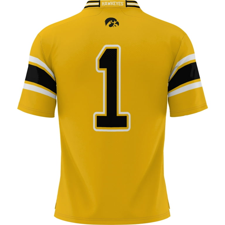 Men's GameDay Greats #1 Gold Iowa Hawkeyes Football Jersey