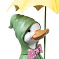 thumbnail image 5 of Northlight Sitting Duck in Raincoat and Umbrella Outdoor Garden Statue - 10.5", 5 of 8
