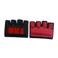 thumbnail image 2 of Guantes de boxeo de gel de MMA Half Mitts Ejercicio Gear de protección transpirable Adultos para kickboxing Karate Taekwondo Sanda Grappling Rojo, 2 of 8