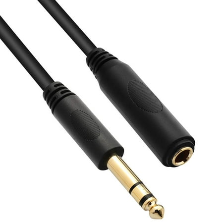1/4 Extension Cable 10 ft, Headphone Extension Cable Quarter inch TRS Male to Female Stereo Guitar Extension