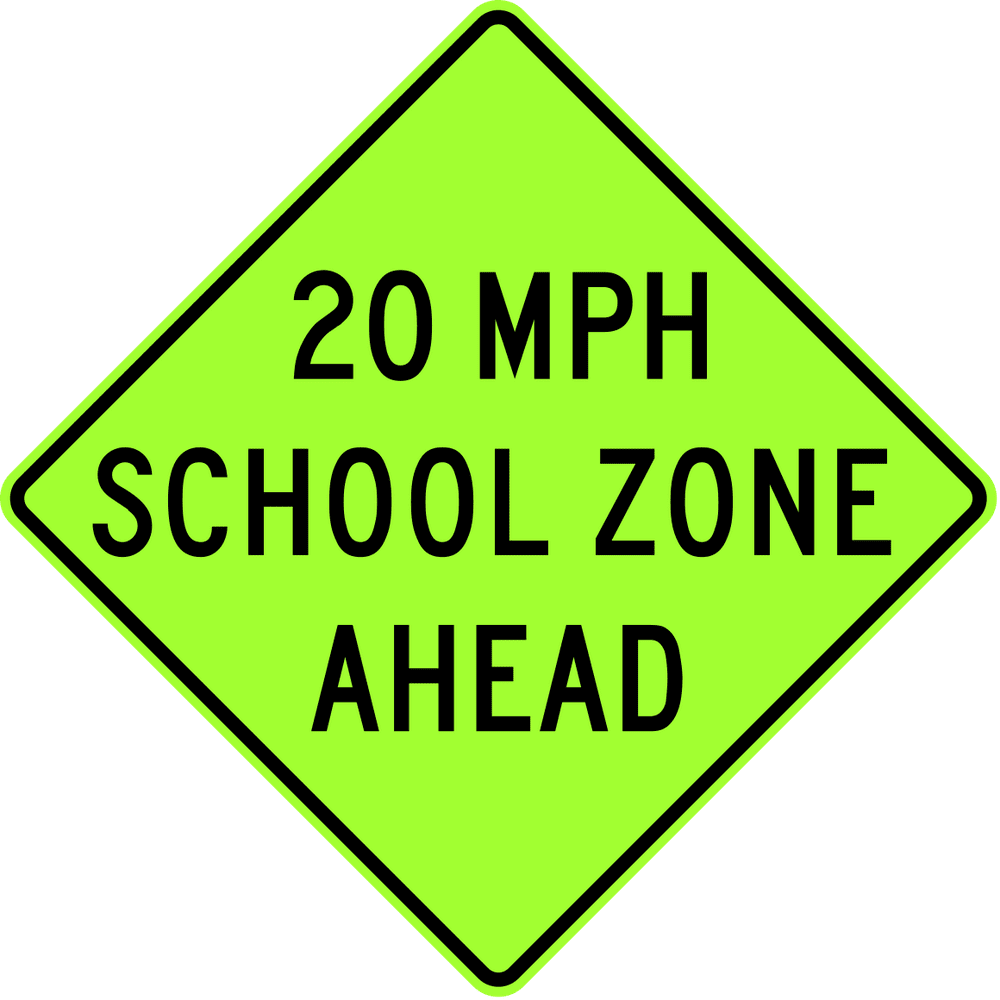 school-speed-zone-ahead-word-legend-safety-notice-signs-for-work