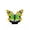 Green, variant on Solar Wall Light,Outdoor Metal Decor Lamp Hollow Butterfly Pattern Rust Resistant Fixture,Landscape Sconce Auto Sensor Lighting For Patio Fence Exterior Wall Campus Yard(Green)