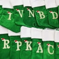 thumbnail image 4 of Wadada Christmas Stockings with Initial, 18 Inch Embroidered Letter Knit Green White Christmas Stocking Letter Monogram Hanging Xmas Stockings for Family Christmas Tree Fireplace Decoration(I), 4 of 5