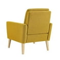 thumbnail image 3 of Dazone Modern Accent Fabric Chair Single Sofa Comfy Upholstered Arm Chair Living Room Furniture Yellow, 3 of 7