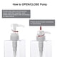 thumbnail image 3 of Dispensador de champú y acondicionador de 650 ml, paquete de 3 botellas vacías con bomba, reutilizables, recargables para gel de ducha, acondicionador, loción y desinfectante de manos, 3 of 5