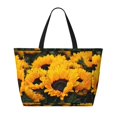 thumbnail image 2 of Pofeuu Flower Bush Sunflower Print Beach Bag,Waterproof Sandproof Beach Tote Bag, Large Capacity Foldable Beach Bags for Women, 2 of 7