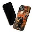 thumbnail image 3 of Haunted Halloween Phone Case, Vintage Ghosts and Pumpkin Skeleton Collage, Spooky Aesthetic iPhone Cover for iPhone 16 15 14 13 12 11 Pro Plus Max Mini, 3 of 6