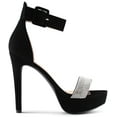 thumbnail image 4 of MARCO REPUBLIC Naples Women's Open Toe High Heel Sandals Platform Shoes Stiletto Heels, Black, Sizes 5-11, 4 of 7