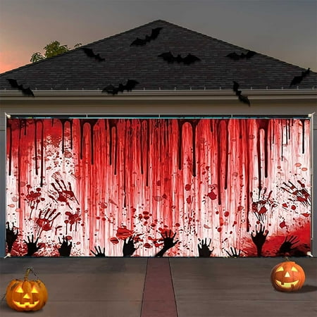 

Christmas Decorations Garage Themed Banner With Haunting Graphics For Car Enthusiasts & Garage Makeovers Easy Setup Durable Fabric