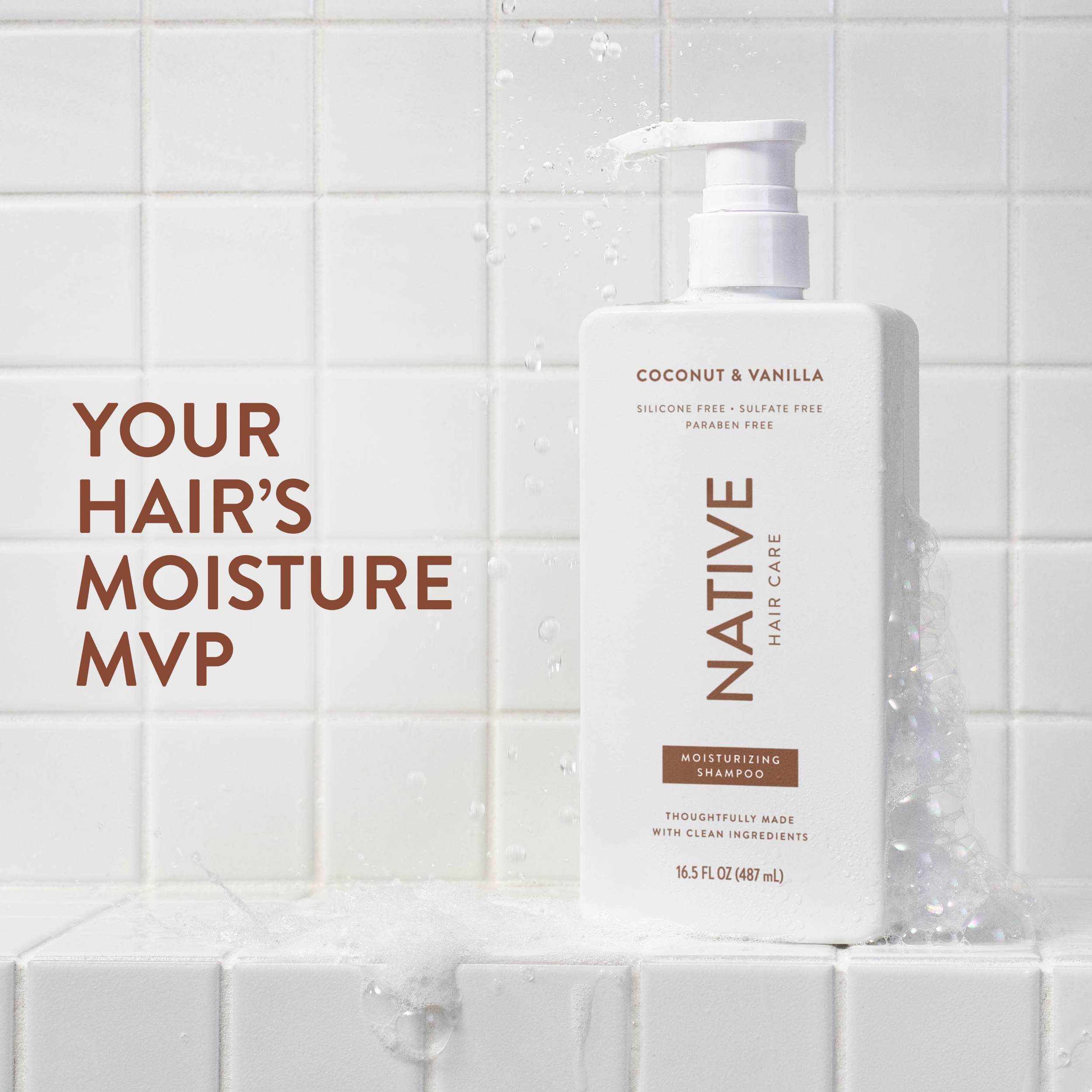 Native Moisturizing Shampoo, Coconut & Vanilla, 16.5 fl oz photo 2