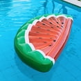 thumbnail image 2 of EIMELI Giant Inflatable 70 x 35 Inch Watermelon Island Summer Swimming Pool Float Raft, 2 of 11