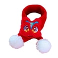 thumbnail image 4 of Bufanda de año Nuevo para mascotas, bufanda tejida, ropa para mascotas, suministros para mascotas, calentador de cuello cálido para gatos domésticos, Nianshou rojo Yinane Pañuelo de año nuevo, 4 of 8