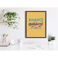 thumbnail image 2 of Kate and Laurel Sylvie Kindness Is Contagious Framed Canvas Wall Art by Jenn Van Wyk of Courageous & Kind Paper Co., 18x24 Gray, Motivational Art for Wall, 2 of 8