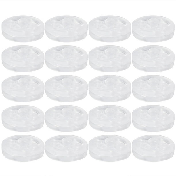1000 botones transparentes invisibles de plástico para camisetas, broches para ropa, costura, álbumes de recortes y manualidades (semitransparentes, 10 mm)