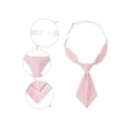 thumbnail image 3 of CORBATA PREHECHA CHIC PARA MUJERES Corbata Pequeña de Color Sólido para Uniforme Escolar Rosa Claro Talla Única, 3 of 5