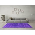 thumbnail image 3 of Ahgly Company Indoor Round Oriental Purple Industrial Area Rugs, 4' Round, 3 of 4