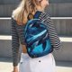 thumbnail image 5 of Disketp Colorful Ocean Whale print Canvas Backpack Lightweight Travel Daypack Student Rucksack Laptop Backpack-Medium, 5 of 5