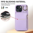 thumbnail image 2 of 15/15Plus/15Pro/15PM Leather Case  Phone Protector Case Hanging Cord Multi Card Bag Convenient Payment Phone Case, 2 of 5