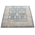 thumbnail image 3 of Unique Loom Gneis Salzburg Rug Light Blue/Gray 5' Square Floral Traditional Perfect For Dining Room Living Room Bed Room, 3 of 6