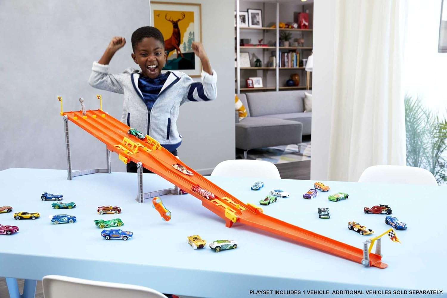 Hot Wheels Action 4-Lane Elimination Race Track Set