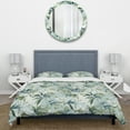 thumbnail image 3 of Designart "Tranquil Bamboo In The Tropics" Green Tropical Bedding Covert Set - Tropical Bed Set With 2 Shams, 3 of 5