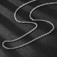 thumbnail image 2 of 10pc Tarnish Resistant 304 Stainless Steel Cable Chain Necklace Making with Lobster Claw Clasps Stainless Steel Color 23.6 inch(59.9cm), 2 of 4