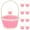 Pink, variant on 10 Mini Easter Baskets w/ Handles - Small Handheld Gift Basket for Kids