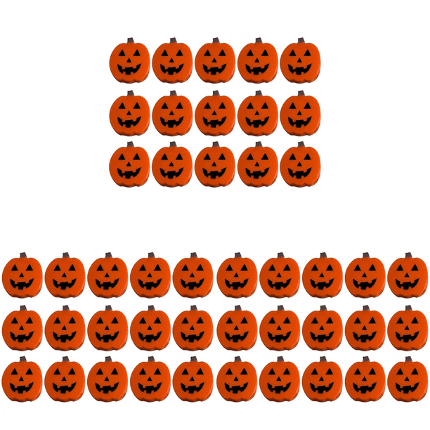 Pomo Calabaza Halloween Cubierta Botón Pomos Decorativos Silicona para Gabinete (15 Unidades)