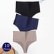 thumbnail image 2 of TrowBridge-Conjunto de bragas de cintura alta para mujer, tangas sin costuras, ropa interior de satén de seda, lencería Sexy, Tanga acogedor, gran oferta, 10 piezas, 2 of 4