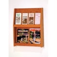thumbnail image 1 of Wooden Mallet 8 Pocket Literature Display in Medium Oak, 1 of 1