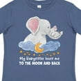 thumbnail image 4 of Inktastic My Babysitter Loves Me to the Moon and Back Elephant Family Boys or Girls Toddler T-Shirt, 4 of 5