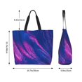 thumbnail image 5 of Kdxio Neon Gradient Blue Casual Tote Bags Women Big Capacity Shoulder Bag for Women Travel Shoulder Bags Handbags, 5 of 8
