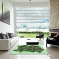 thumbnail image 6 of Ahgly Company Indoor Square Patterned Pastel Green Area Rugs, 4' Square, 6 of 6