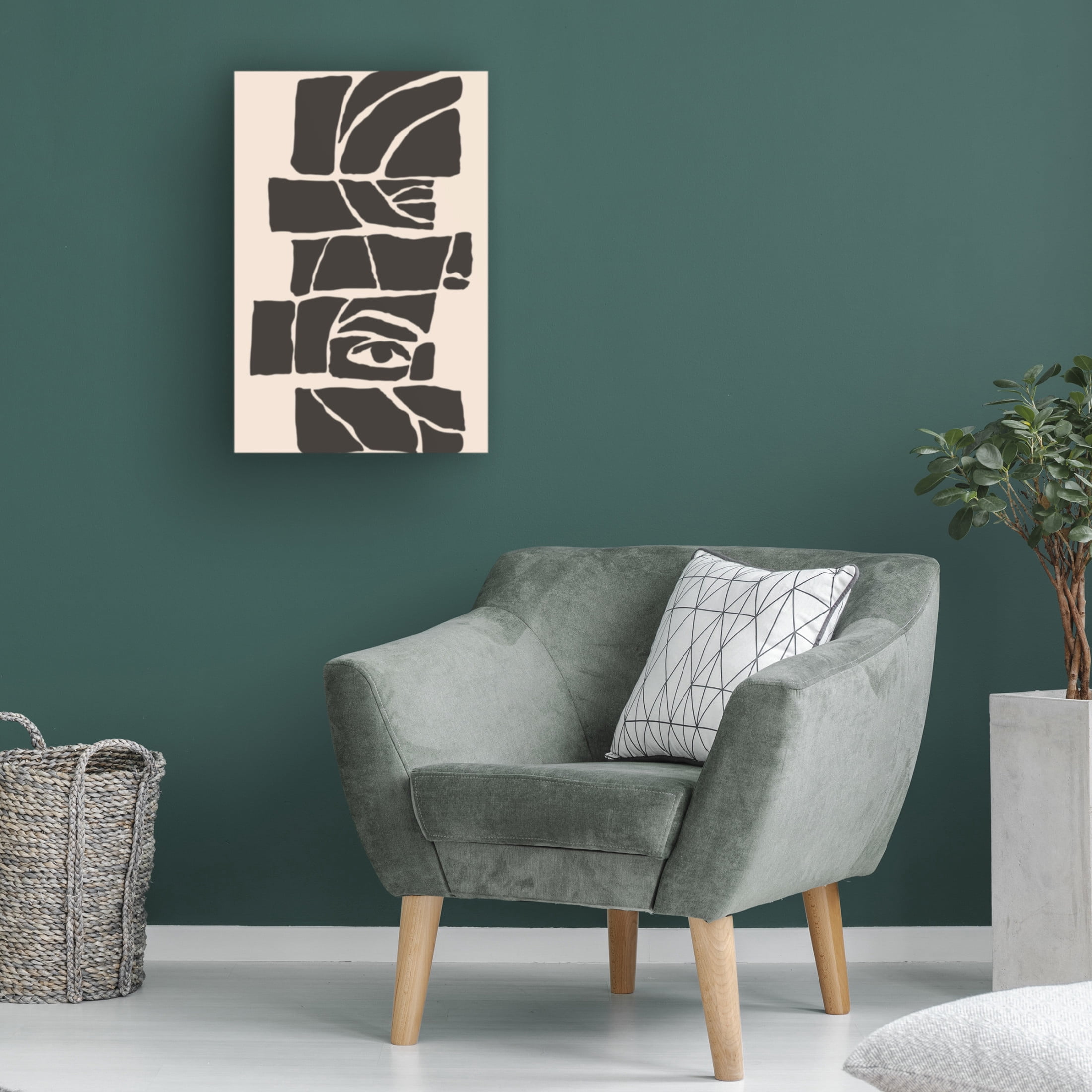 Trademark Fine Art jay stanley  Abstract Face 7 Canvas Wall Art