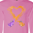 thumbnail image 4 of Inktastic Fire Heart Dragons Long Sleeve T-Shirt, 4 of 5