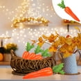 thumbnail image 2 of WEGFTDUOP Halloween Decor Thanksgiving Carrot Autumns Simulated Carrot Holiday Photo Props For Home Garden Thanksgiving Or Halloween Decoration Simulated Green Plant Ornaments Indoor Ornaments, 2 of 6