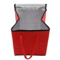 thumbnail image 3 of Insulated Food Delivery Bag Insulated Grocery Shopping Bag for Food Delivery, Pizza Warmer, Red 15.7"x15.7"x17.7", 3 of 10