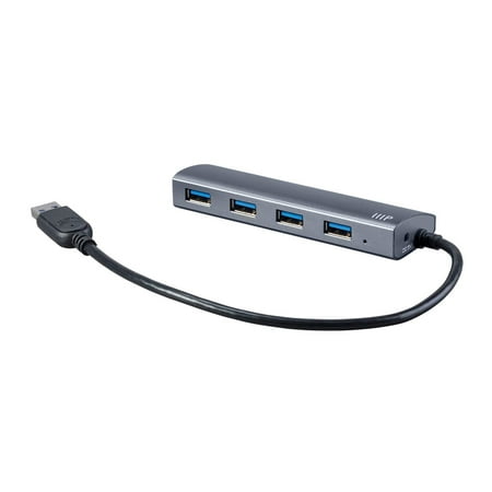 UPC: 0889028049921 | Monoprice USB 3.0 Hub | 4-port  Aluminum Unibody Design  Up to 5Gbps  Plug and Play