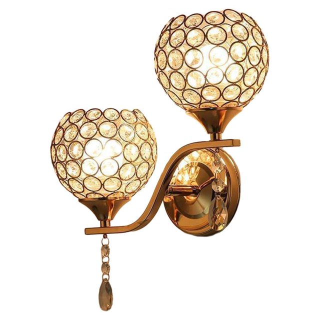 lionlar Homyl Modern Decorative Crystal Wall Light, Bedside Wall Lamp Sconce for 3