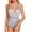 Gray, variant on Lingerie for Women Teddy Lace Bodysuit Deep V-Neck Halter Sleepwear Sheer One Piece lace bodysuit/nightgown Purple