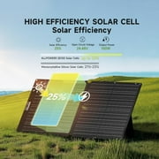 ALLPOWERS S2000PRO 2400W Solar Generator Kit with 100W Foldable Solar Panel, 1451Wh Portable Power Station with MPPT Fast Charging, Solar Charger for Home Backup, Camping, RV, Off-Grid