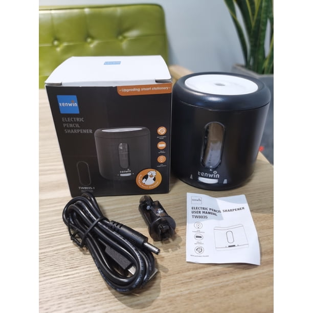 Sacapuntas eléctrico para estudiantes, sacapuntas semiautomático