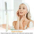 thumbnail image 2 of Unique Bargains Vocoste Rasoir à Sourcils pour Femmes en Acier Inoxydable Blanc avec 5 Lames, 2 of 7
