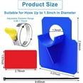 thumbnail image 2 of 2 Pcs Swimming Pool Pipe Holders Fits 1.5'(MAX)- Happon Self-Adhesive Pool Hose Support Brackets with Hose Clamps and Cable Ties-Pool Hoses Accessories for Above Ground Pools,Preventing Pipes Sagging, 2 of 7