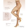 thumbnail image 3 of MeMoi Support Mate 60 Denier Energizing Support Pantyhose - Womens - Female, Medium, Naturel, 3 of 12
