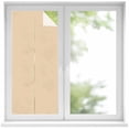 thumbnail image 2 of Khaki Solid Color Window Privacy Film, Aesthetics Contemporary Luxury Static Cling UV Sun Blocking Tint Film Heat Control Windows Films for Bedroom Bathroom, Window Stickers 17.7"x39.3", 2 of 8