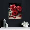 thumbnail image 4 of ONETECH  Red Rose Canvas Wall Art Framed Black and White Abstract Rose Wall Decor Decorations Flower Picture Romantic Couple Painting Print Posters Artwork Living Room Bedroom Kitchen Home Decor, 4 of 4