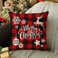 thumbnail image 6 of Antqov Christmas Pillow Covers 18x18" Snow Throw Pillowcase Winter Christmas Pillowcases for Outdoor Home Living Room Sofa Decor, 6 of 6