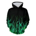 thumbnail image 2 of qolati Flame Print Hoodies for Men Long Sleeve Hooded Sweatshirt Unisex Women Drawstring Athletic Pullover Sweat Shirts with Pocket Sizes S-3XL, 2 of 9